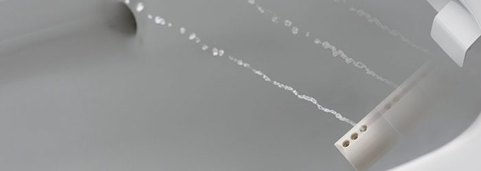 Toilet with Washlet seat cover